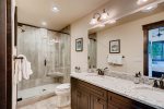 Master bathroom with walk in shower